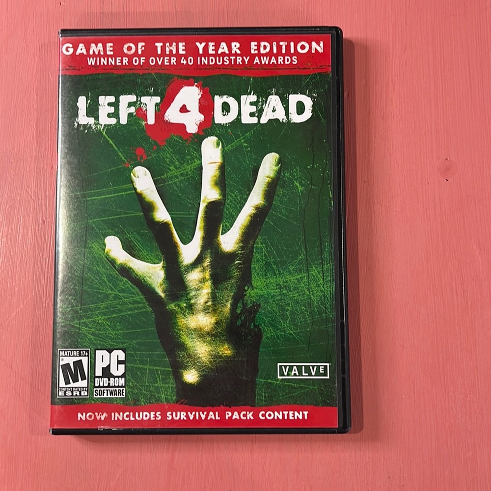 Left 4 dead pc disk game